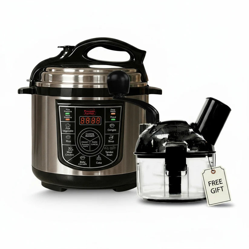 Olla Eléctrica a Presión Programable y Multifunción+Cortador de alimentos (Regalo)